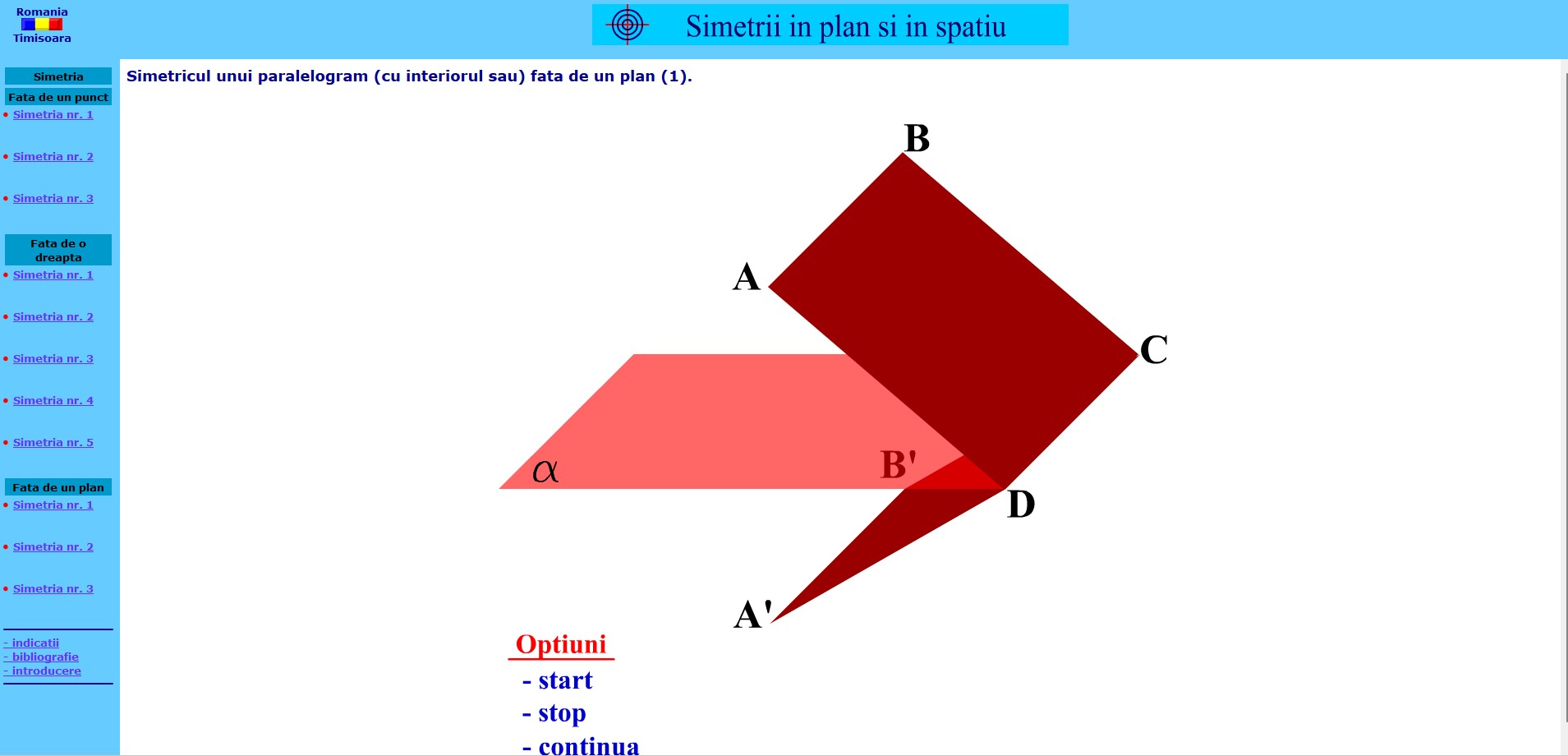 Simetria în plan și spațiu