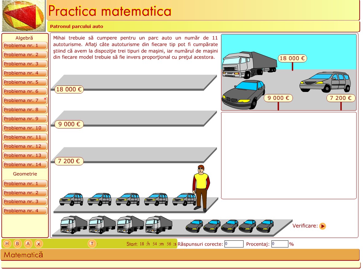 Probleme practice de matematică